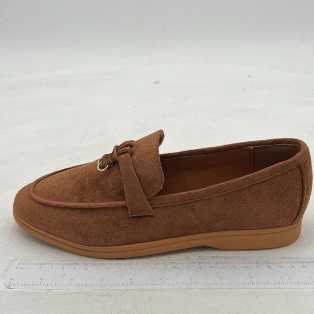 Milooey Women's Round Toe Flat Loafers Comfort Slip On Moccasins Lightweight Dri
